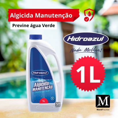 Algicida Manutenção Hidroazul 1 Litro 