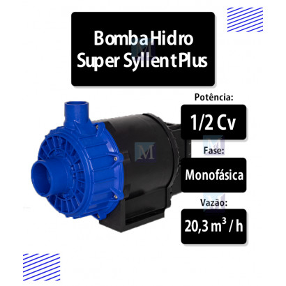 Bomba Hidromassagem Super Syllent Plus Alta Vazão 1/2CV - 220V 