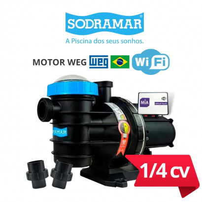 Bomba para piscinas 1/4 CV SODRAMAR WEG WIFI