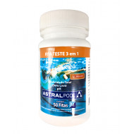 Fita Teste PH/ Alcalinidade/ Cloro Livre - 50 fitas - Astralpool 