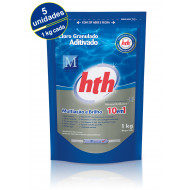 Kit 5 Refis Cloro Granulado 10 em 1 Aditivado 5 kg (total)  HTH