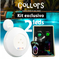 Kit Collors BLUE ABS 50  2led + 1 caixa de comando