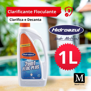 Clarificante Hidroazul Floc Plus 2em1 1litro