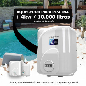 Aquecedor Cardal Modular para piscinas até 10.000 Litros 4kw 220V