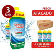kit 2 unid Algicida Choque 1 Litro Genco