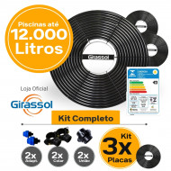 Kit Aquecimento Solar piscinas até 32.000 Litros (8 PLACAS)