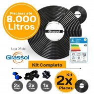 Kit Aquecimento Solar piscinas até 48.000 Litros (12 PLACAS)