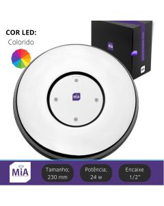 Led para piscina 24w RGB 230mm Super MIA