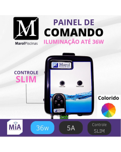 Painel de Comando Compact 36W RGB 5A com Controle Remoto Marol